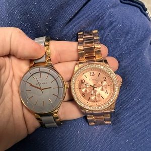 Fossil and Anne Klein watch set